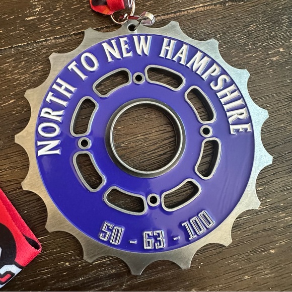 2023 North to New Hampshire Bicycle Race Medal and Ribbon - Picture 3 of 3